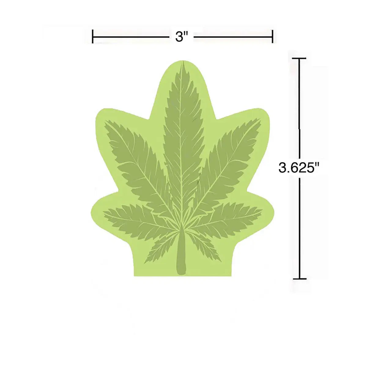 Cannabis Leaf Sticky Notes Little Genie