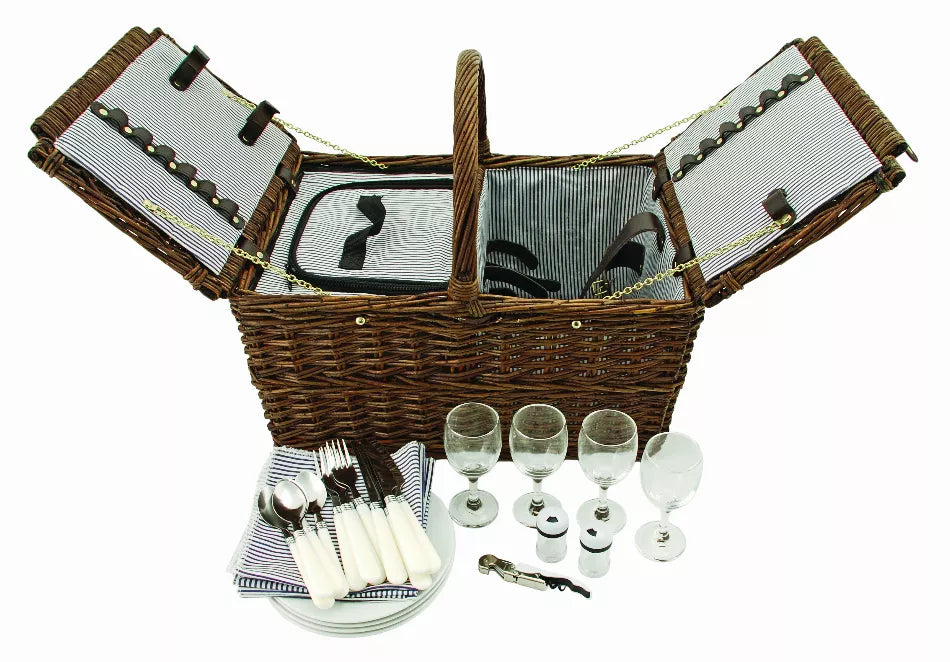 Cape Cod Wicker Picnic Basket By Twine True Brands