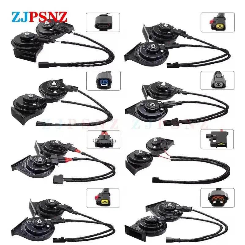Car Horn Plug Speaker Adapter Pigtail Socket Two Special Line Beam Horn Wiring Harness Female Male Plug Horn Socket Conversion GreatEagleInc