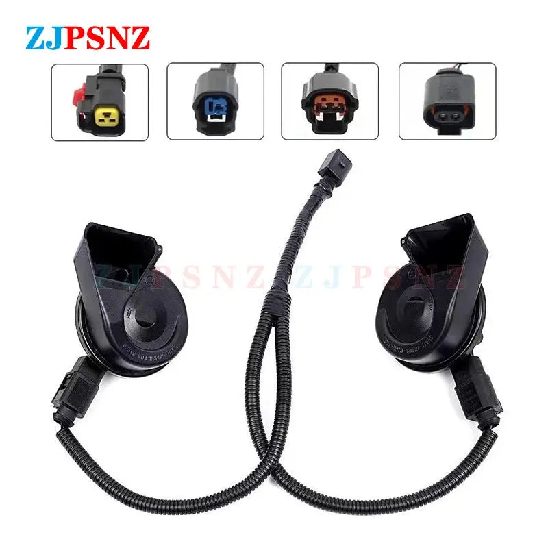 Car Horn Plug Speaker Adapter Pigtail Socket Two Special Line Beam Horn Wiring Harness Female Male Plug Horn Socket Conversion GreatEagleInc