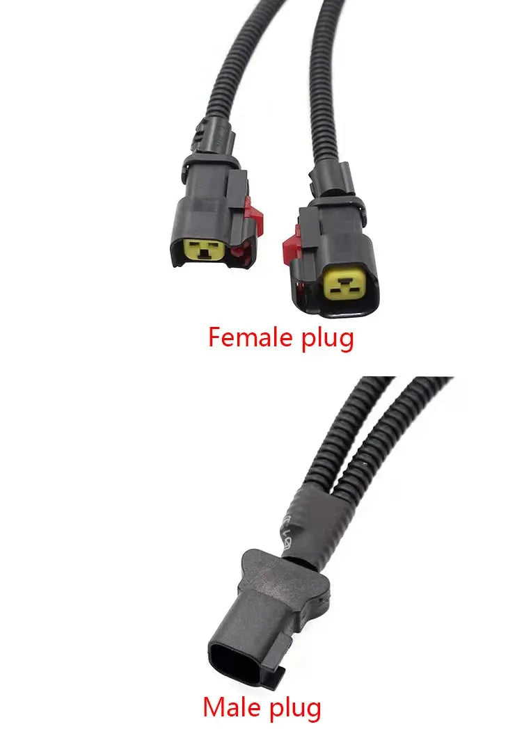 Car Horn Plug Speaker Adapter Pigtail Socket Two Special Line Beam Horn Wiring Harness Female Male Plug Horn Socket Conversion GreatEagleInc