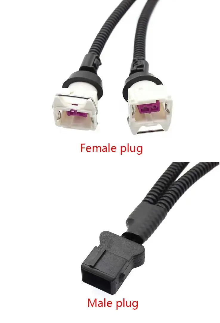 Car Horn Plug Speaker Adapter Pigtail Socket Two Special Line Beam Horn Wiring Harness Female Male Plug Horn Socket Conversion GreatEagleInc