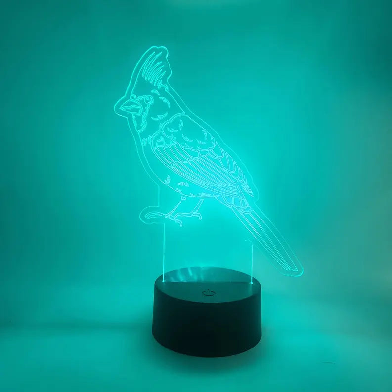 Cardinal LED Lamp | Red Bird Light | Gifts for Birdwatchers The 308 Collective