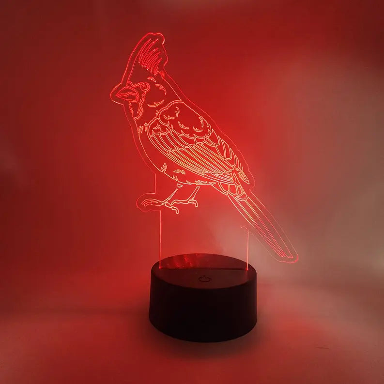 Cardinal LED Lamp | Red Bird Light | Gifts for Birdwatchers The 308 Collective