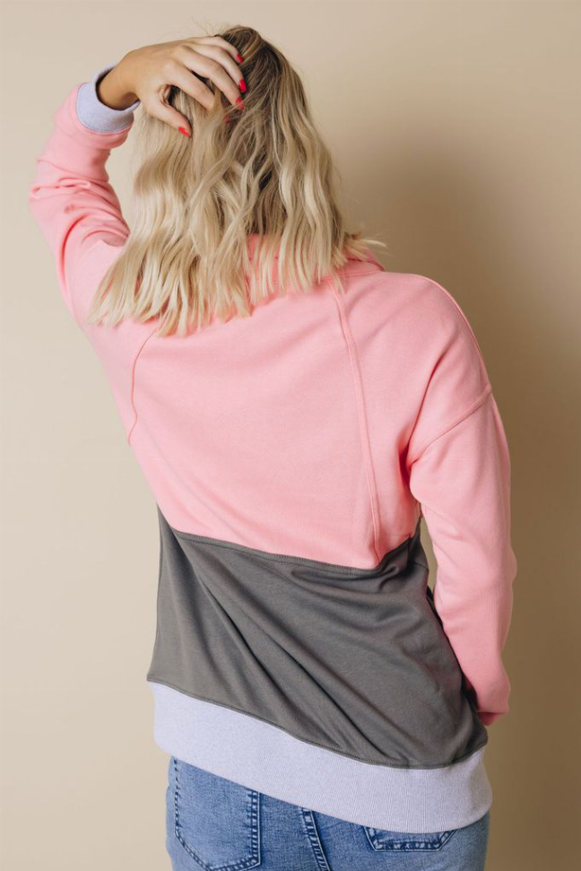 Carmen Colorblock Sweatshirt Stay Warm in Style