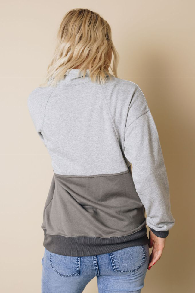 Carmen Colorblock Sweatshirt Stay Warm in Style