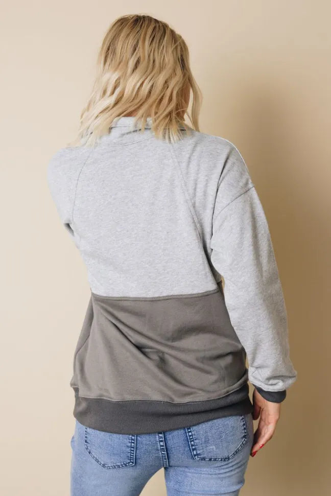 Carmen Colorblock Sweatshirt Stay Warm in Style
