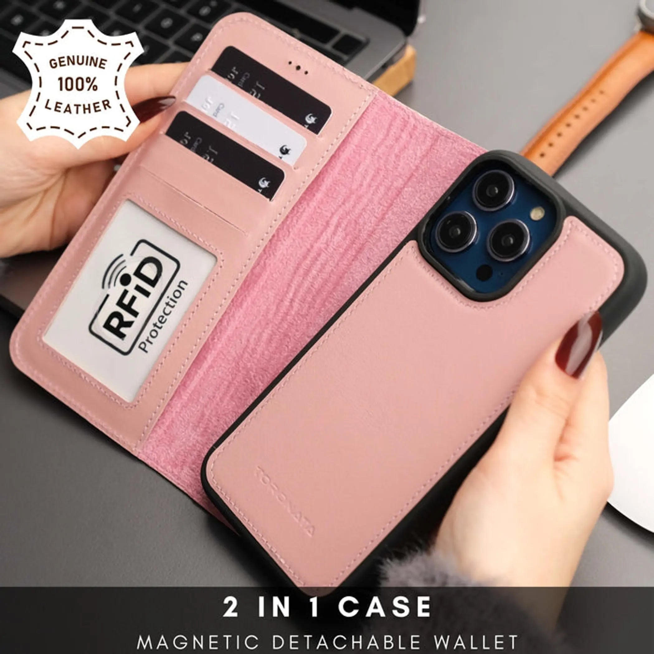 Casper iPhone 16 Wallet Case Leather MagSafe Toronata