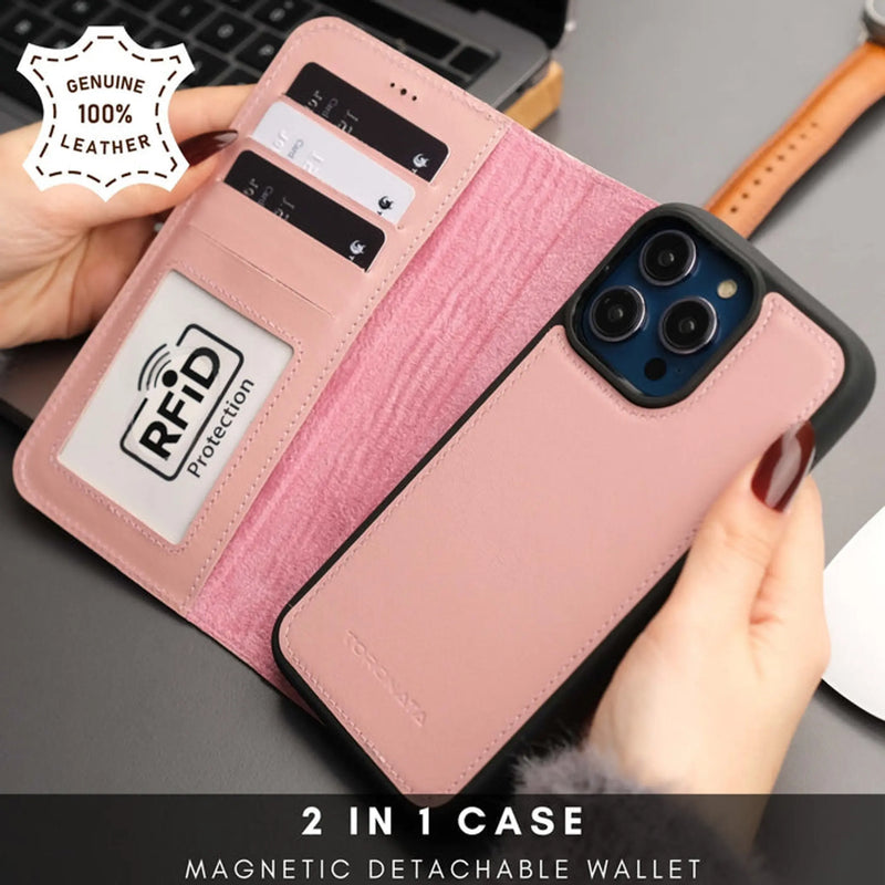 Casper iPhone 16 Wallet Case Leather MagSafe Toronata