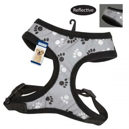 Casual Canine Reflective Pawprint Harnesses Casual Canine