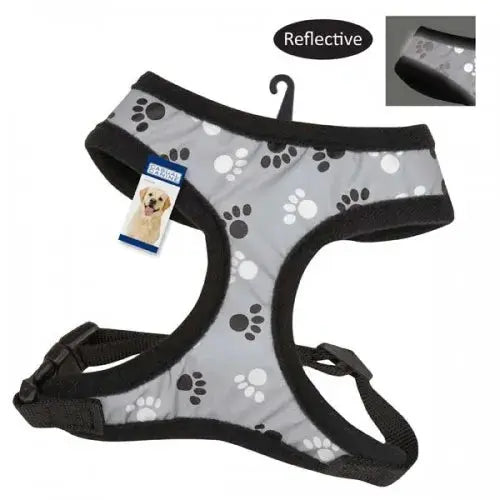 Casual Canine Reflective Pawprint Harnesses Casual Canine