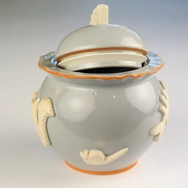 Cat Treat Jar Carmel Ceramica
