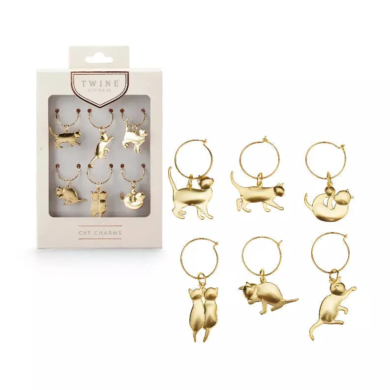 Cat Wine Charms By Twine True Brands