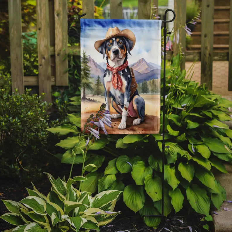 Catahoula Cowboy Welcome Garden Flag Caroline's Treasures