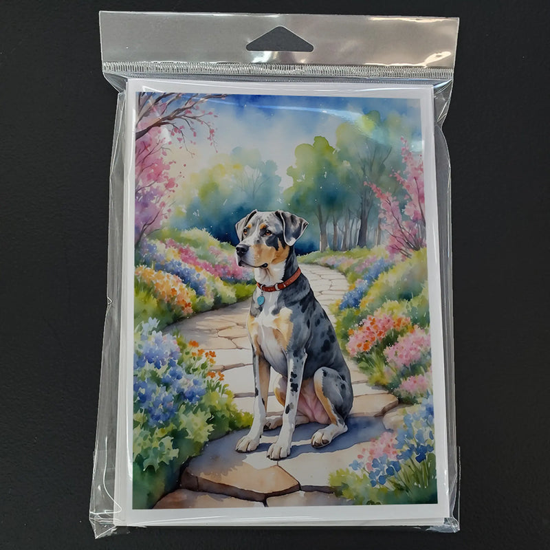 Catahoula Spring Path Greeting Cards Pack of 8 Caroline's Treasures