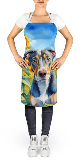 Catahoula in Sunflowers Apron Caroline's Treasures