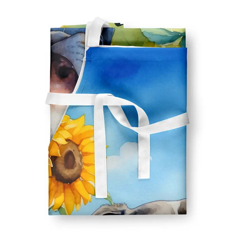 Catahoula in Sunflowers Apron Caroline's Treasures