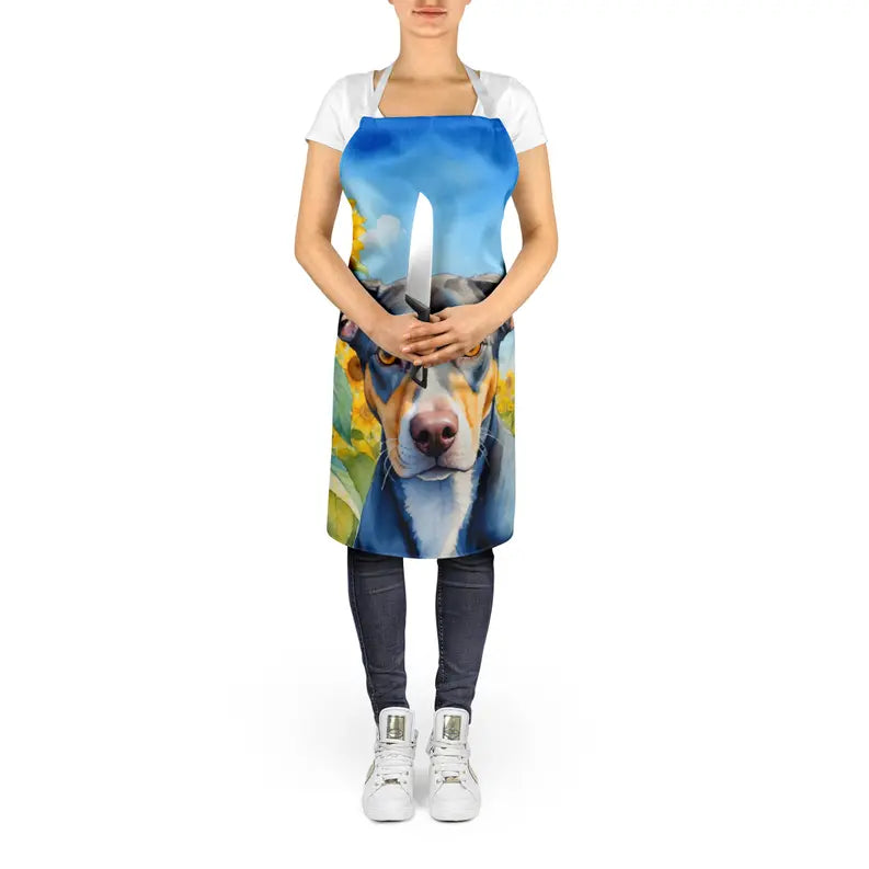 Catahoula in Sunflowers Apron Caroline's Treasures