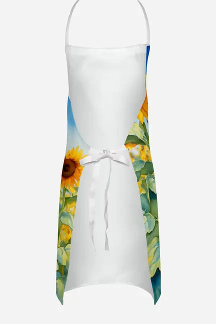 Catahoula in Sunflowers Apron Caroline's Treasures