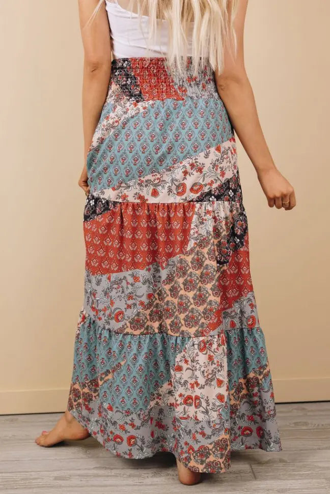 Catrin Boho Maxi Skirt Stay Warm in Style