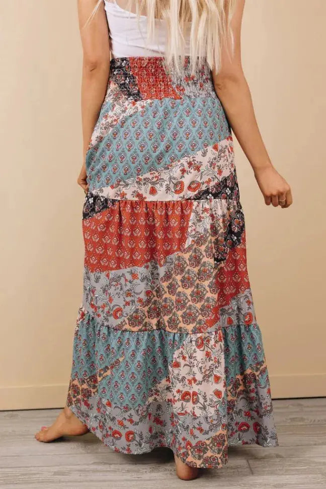 Catrin Boho Maxi Skirt Stay Warm in Style