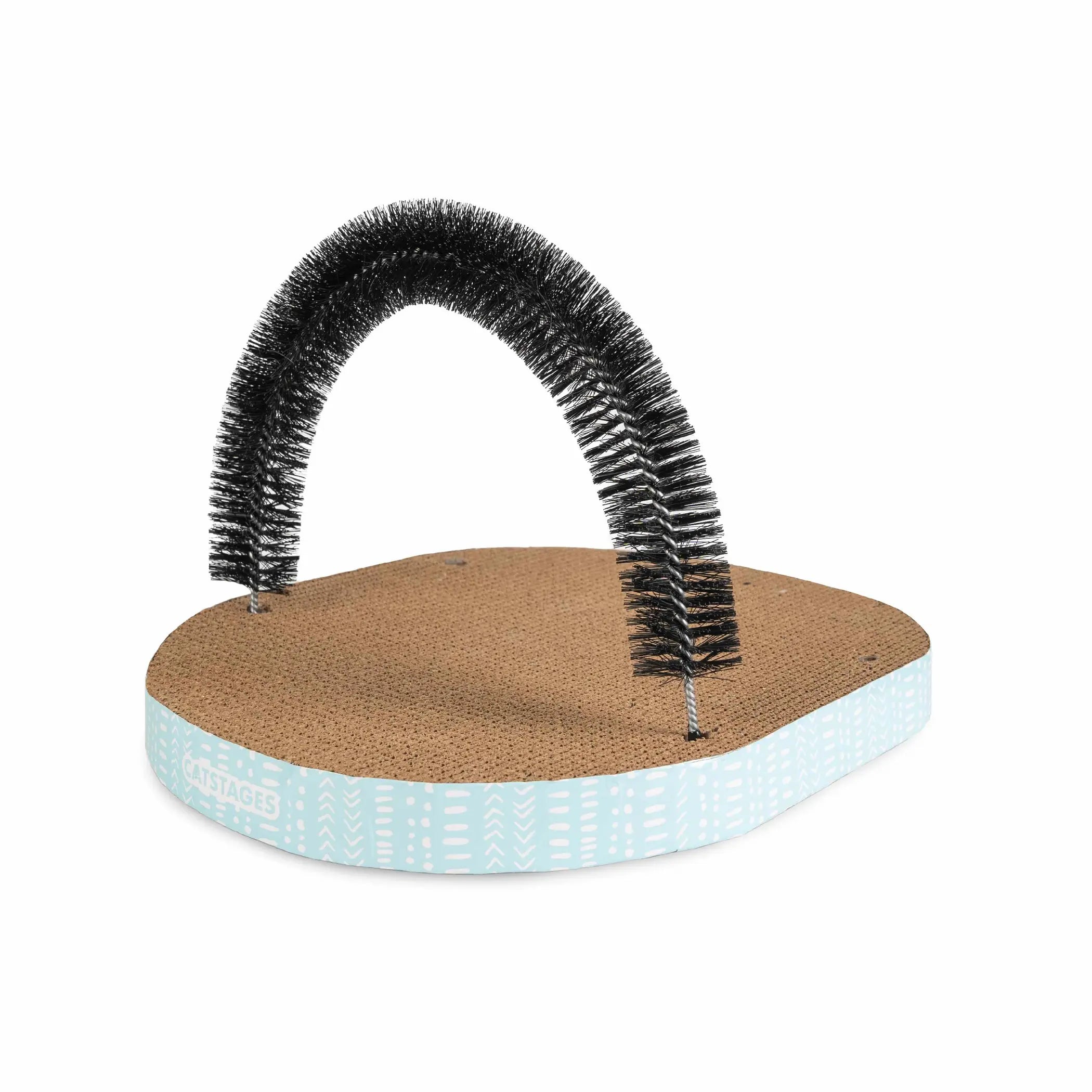 Catstages Scratch & Groom Corrugated Cat Scratch Pad With Catnip Catstages