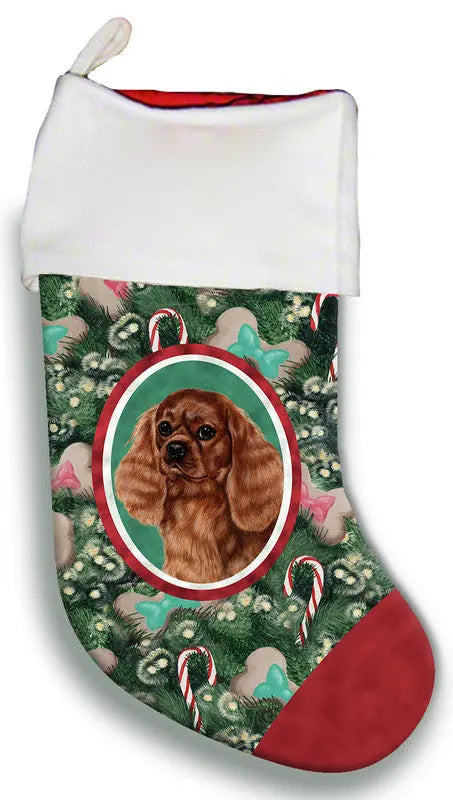Cavalier King Charles Ruby- Best of Breed Christmas Stocking Best of Breed