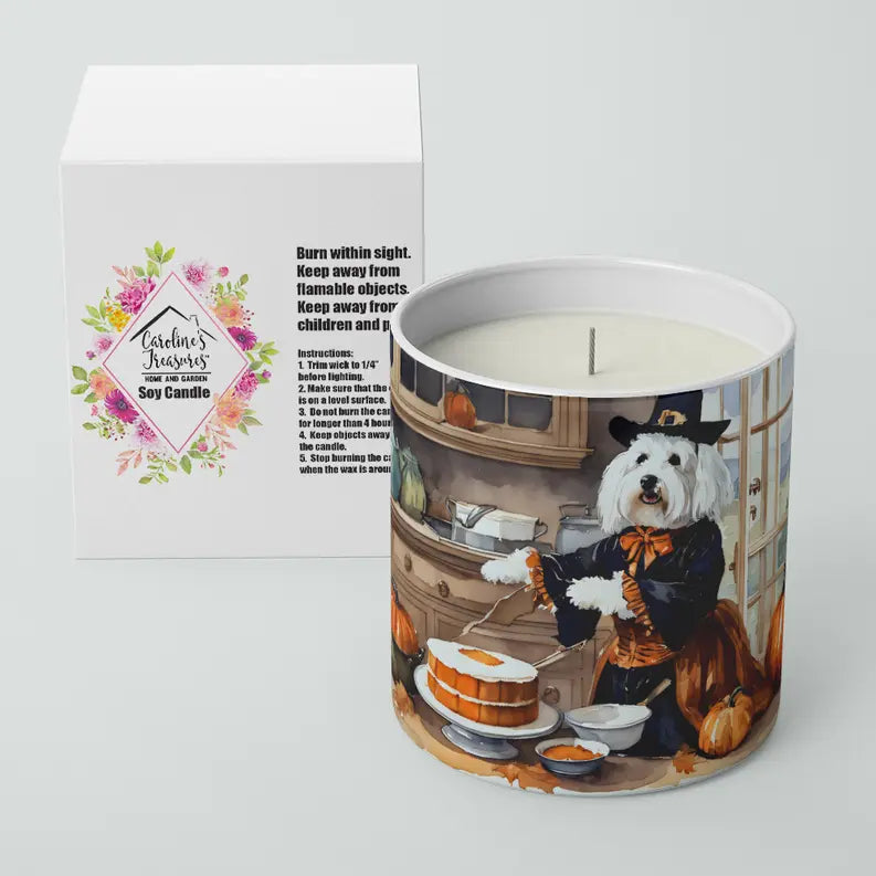 Cavalier Spaniel Fall Kitchen Pumpkins Decorative Soy Candle Caroline's Treasures