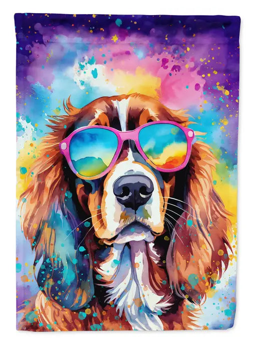 Cavalier Spaniel Hippie Dawg Garden Flag Caroline's Treasures