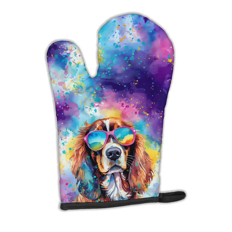 Cavalier Spaniel Hippie Dawg Oven Mitt Caroline's Treasures