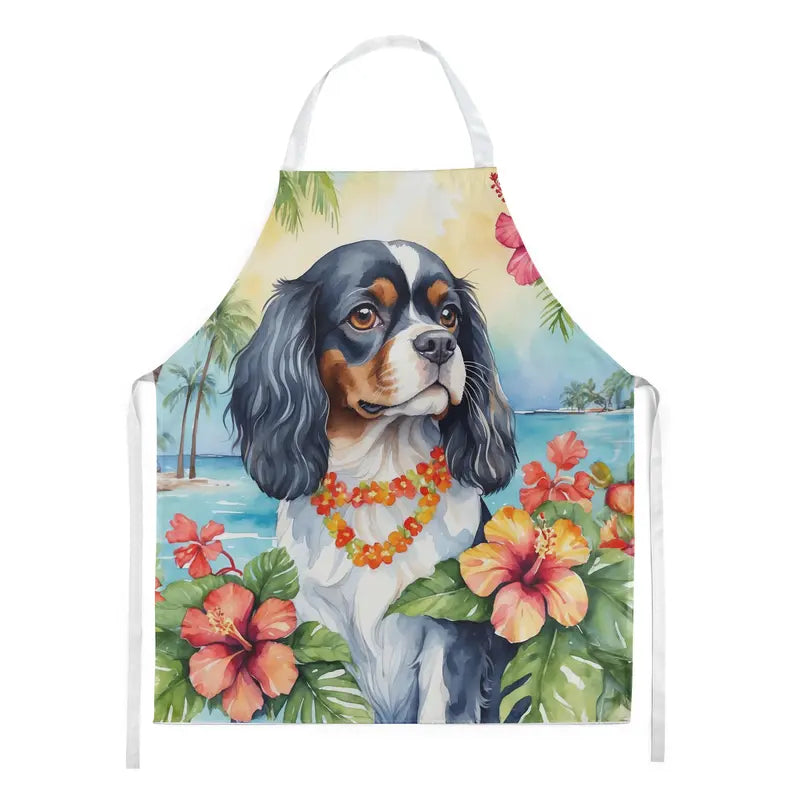 Cavalier Spaniel Luau Apron Caroline's Treasures