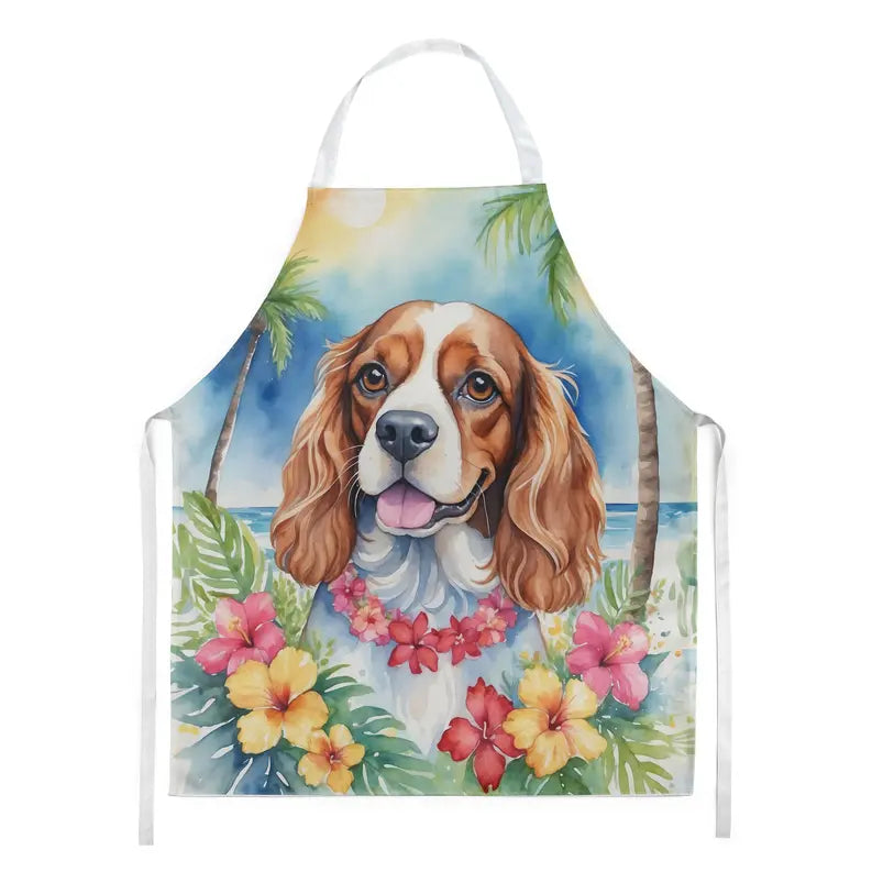 Cavalier Spaniel Luau Apron Caroline's Treasures