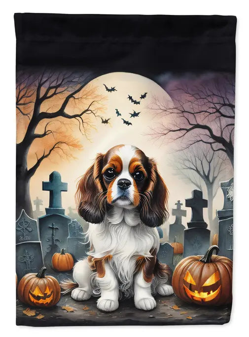 Cavalier Spaniel Spooky Halloween Garden Flag Caroline's Treasures