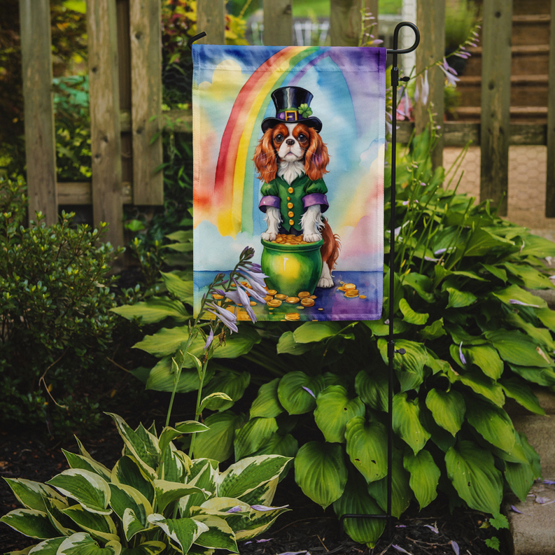 Cavalier Spaniel St Patrick's Day Garden Flag Caroline's Treasures