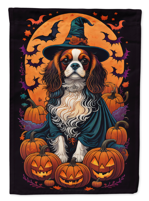 Cavalier Spaniel Witchy Halloween Garden Flag Caroline's Treasures