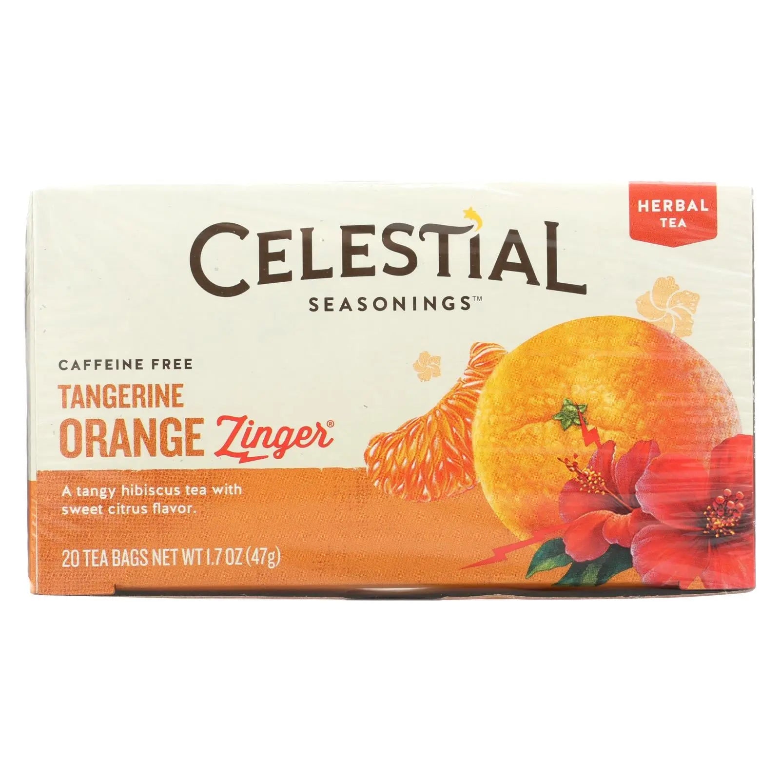 Celestial Seasonings Herb Tea Tangerine Orange Zinger - 20 Tea Bags - Case Of 6 Celestial Seasonings