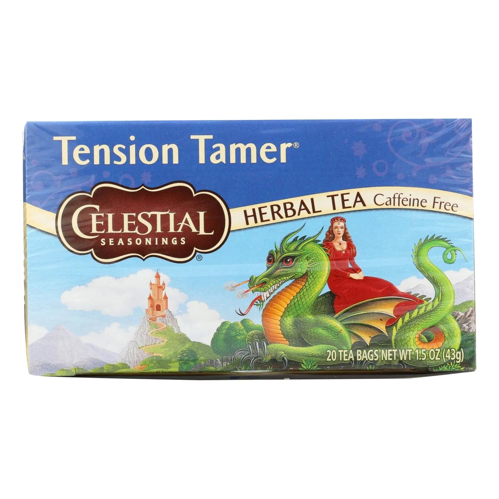 Celestial Seasonings Tension Tamer Herbal Tea Caffeine Free - 20 Tea Bags - Case Of 6 Celestial Seasonings