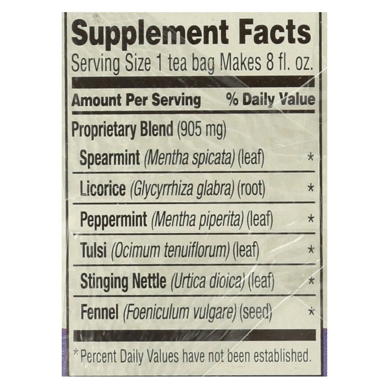 Celestial Seasonings - Wellness Tea Sinus Soothr - Case Of 6 - 20 Bag Celestial Seasonings