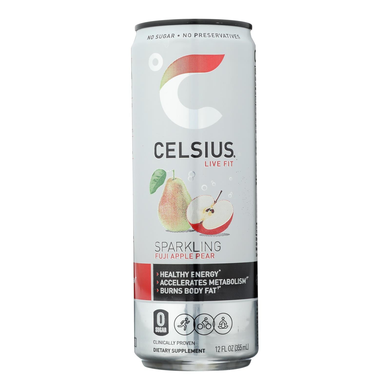 Celsius Inc. - Drink Sparkling Apple Pear - Case Of 12 - 12 Fz Celsius