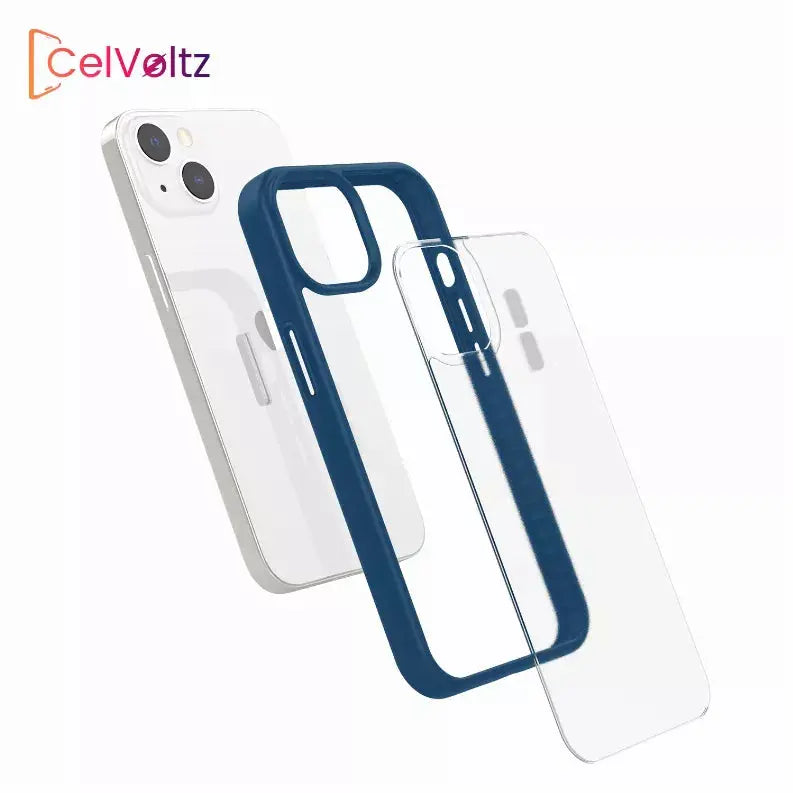 Celvoltz Hard Pc + Soft TPU Frame [Shock-Absorbing] Phone Case CelVoltz