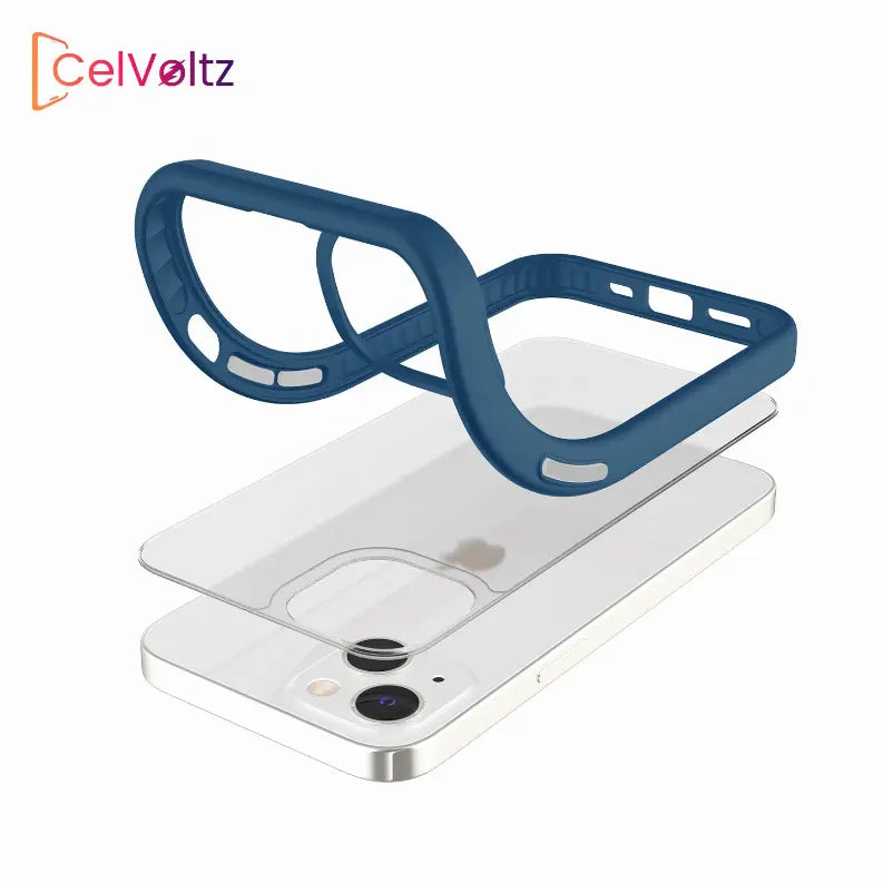 Celvoltz Hard Pc + Soft TPU Frame [Shock-Absorbing] Phone Case CelVoltz
