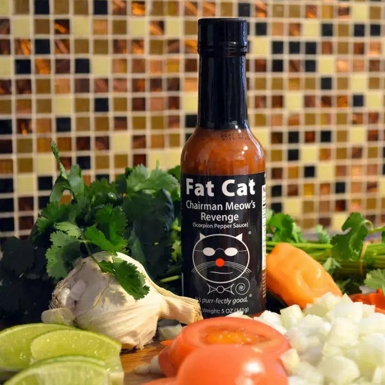 Chairman Meow's Revenge Scorpion Pepper Sauce Fat Cat Gourmet Hot Sauces