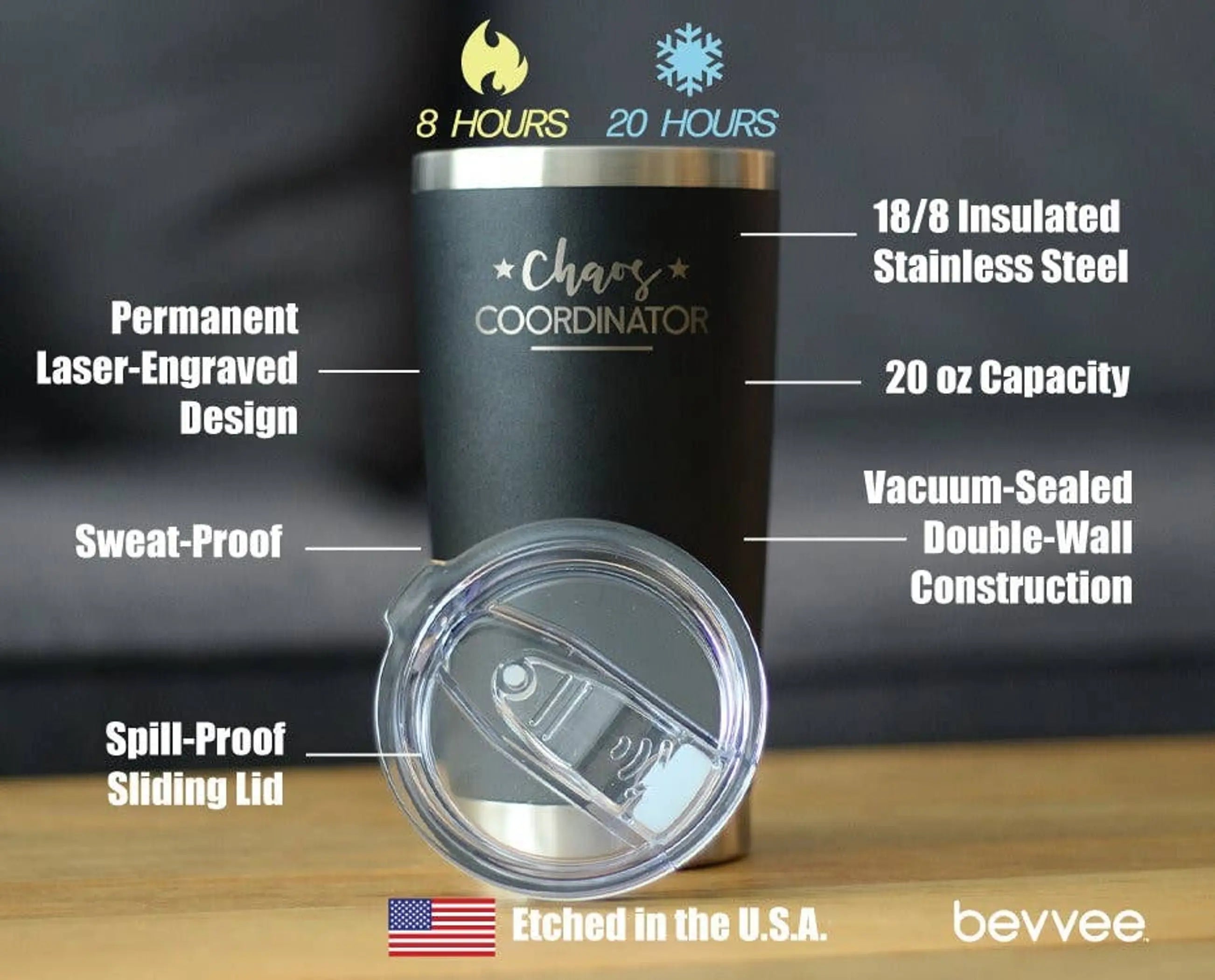 Chaos Coordinator Insulated Travel Tumbler - Teacher Gifts Bevvee