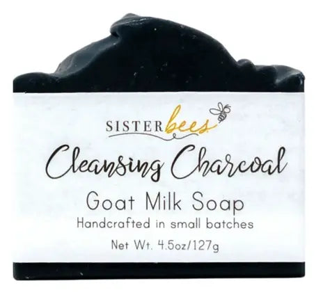 Charcoal Goat's Milk Soap (4.5oz) Sister Bees