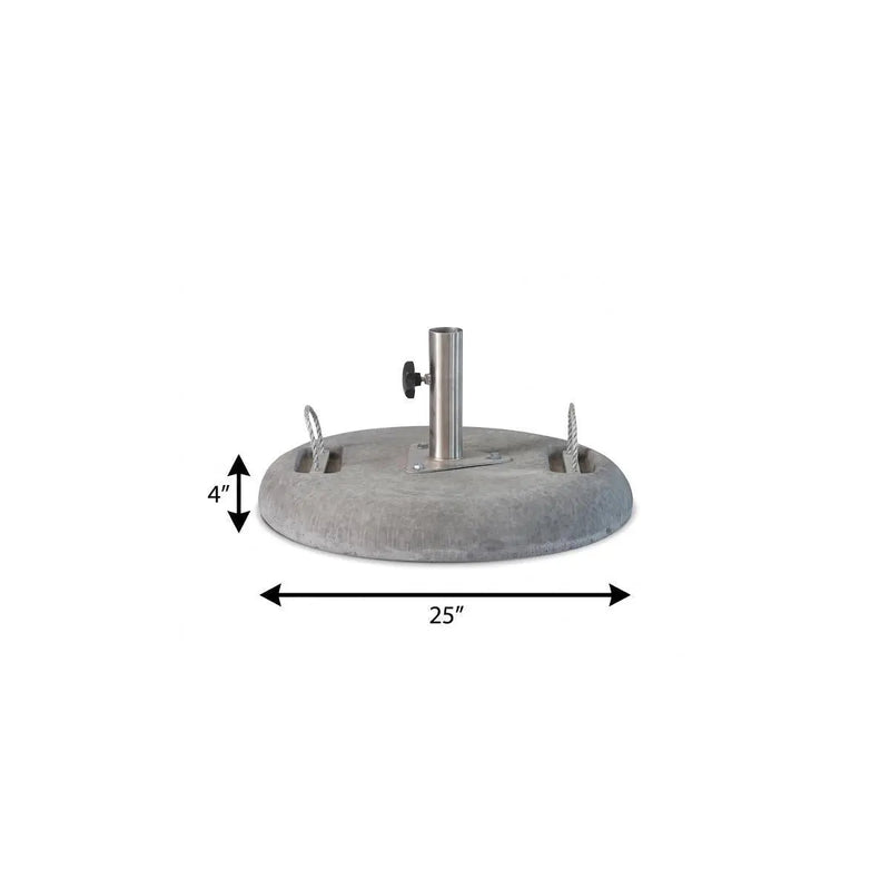 Charcoal Market Umbrella Concrete Mounted Umbrella Base Homeroots Outdoor