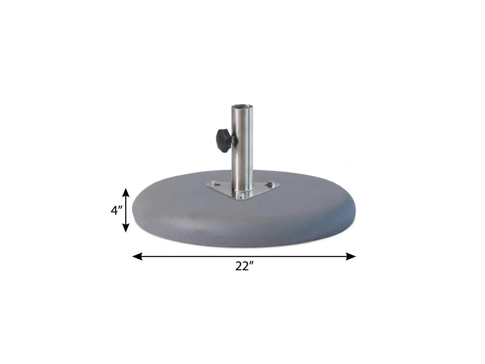 Charcoal Market Umbrella Concrete Mounted Umbrella Base Homeroots Outdoor