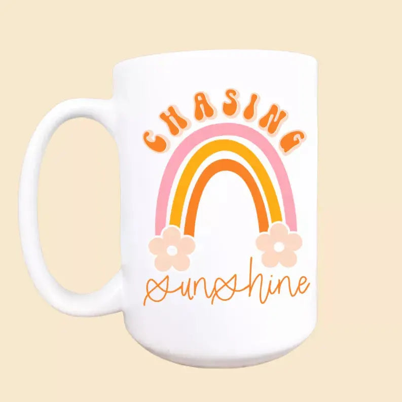 Chasing sunshine ceramic coffee mug Mug & Mini