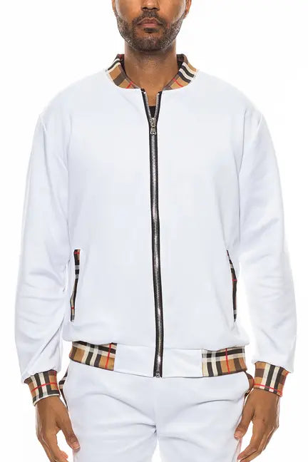 Checkered Detail Track Jacket WEIV