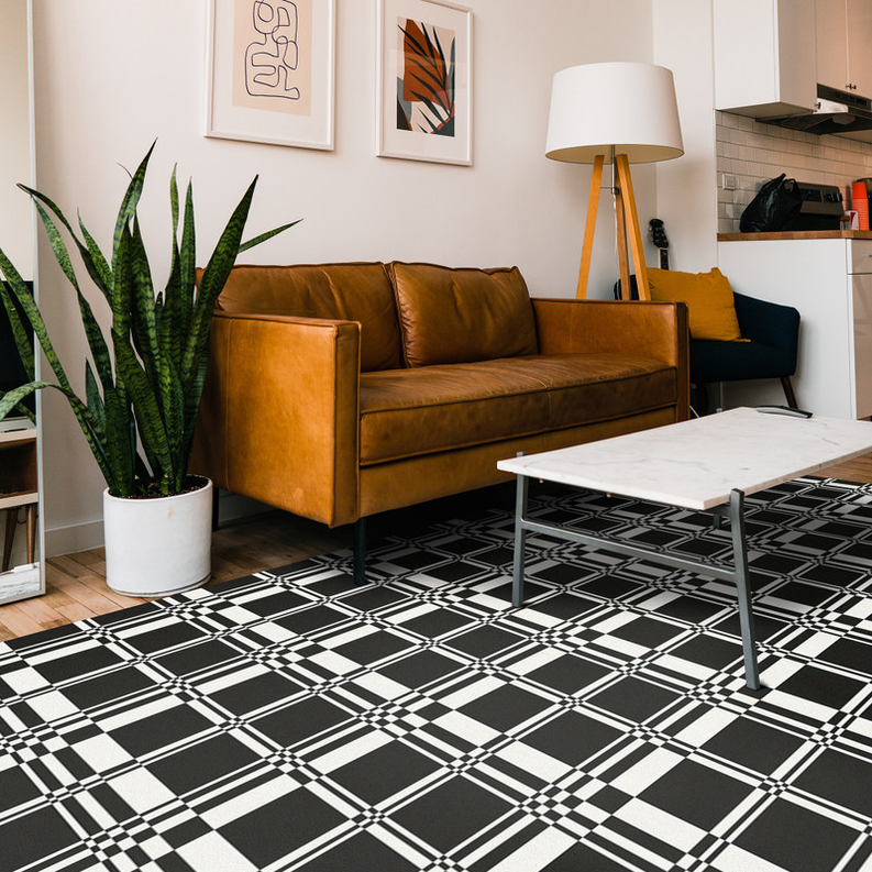 Checkmate' Plaid Non-Slip Indoor/Outdoor Rug SBC-LTD