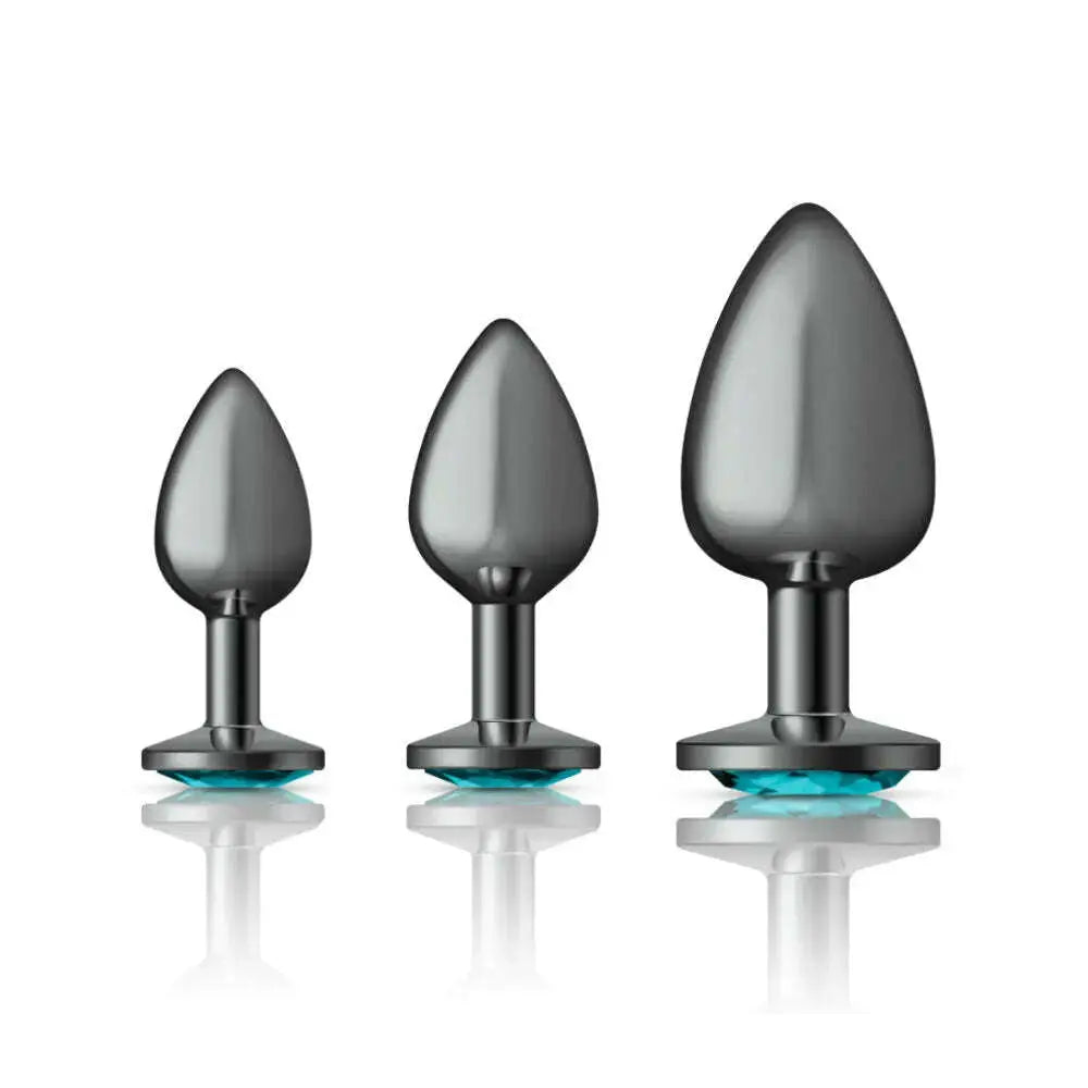 Cheeky-Charms-Metal-Butt-Plug-Gunmetal-Round-Anal-Trainer-Kit-Viben-334889087